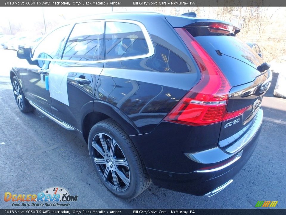 2018 Volvo XC60 T6 AWD Inscription Onyx Black Metallic / Amber Photo #4