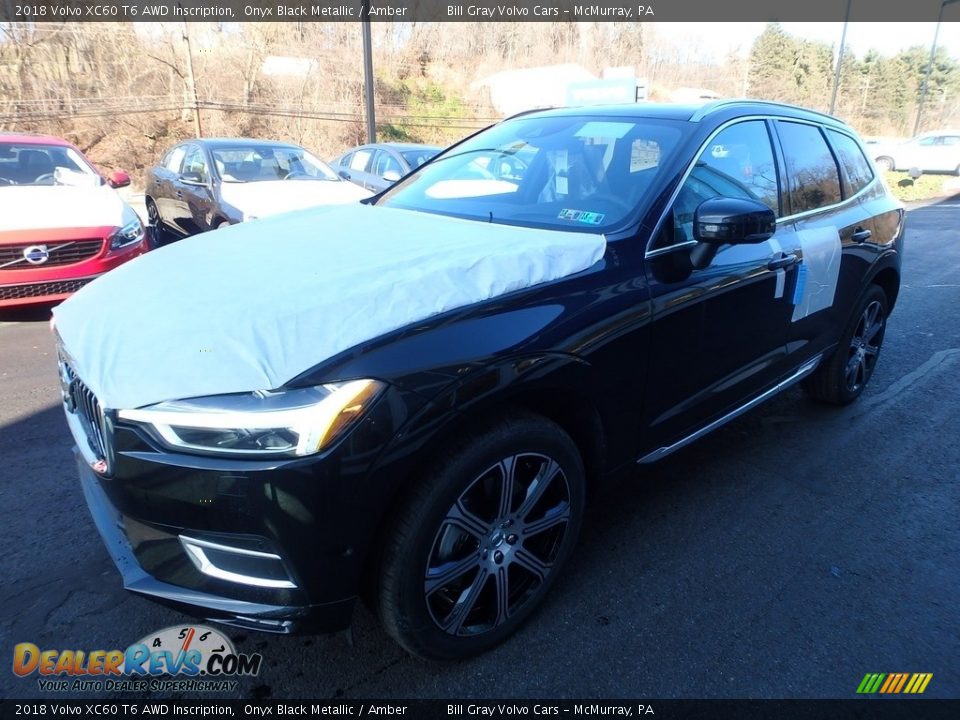 2018 Volvo XC60 T6 AWD Inscription Onyx Black Metallic / Amber Photo #5