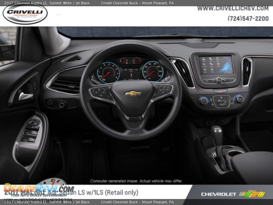 2017 Chevrolet Malibu LS Summit White / Jet Black Photo #5
