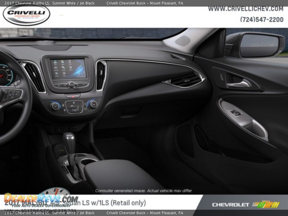2017 Chevrolet Malibu LS Summit White / Jet Black Photo #6