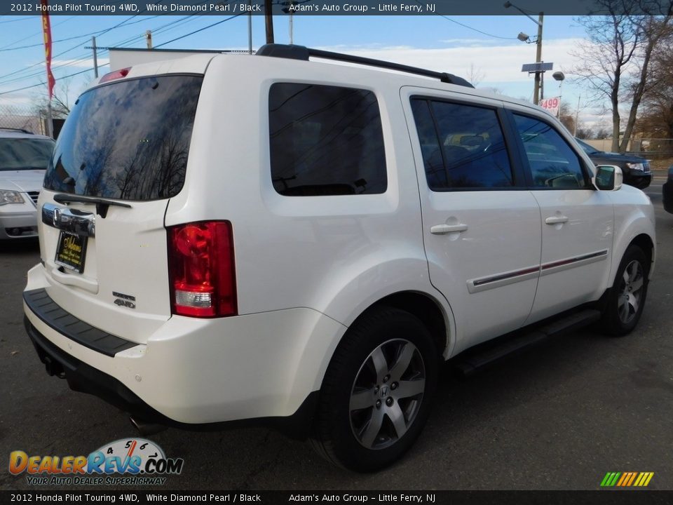2012 Honda Pilot Touring 4WD White Diamond Pearl / Black Photo #7
