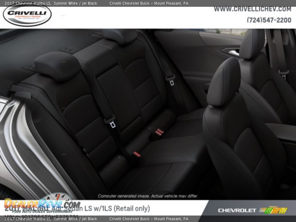 2017 Chevrolet Malibu LS Summit White / Jet Black Photo #7