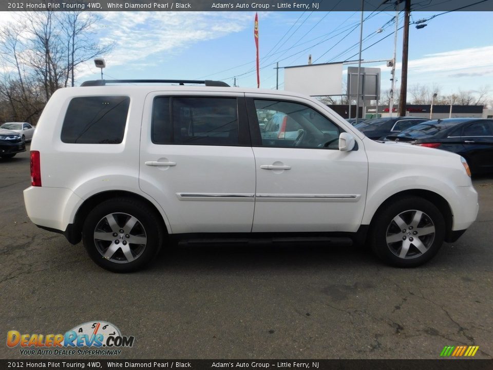 2012 Honda Pilot Touring 4WD White Diamond Pearl / Black Photo #8