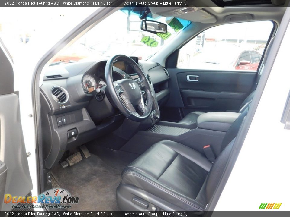 2012 Honda Pilot Touring 4WD White Diamond Pearl / Black Photo #9