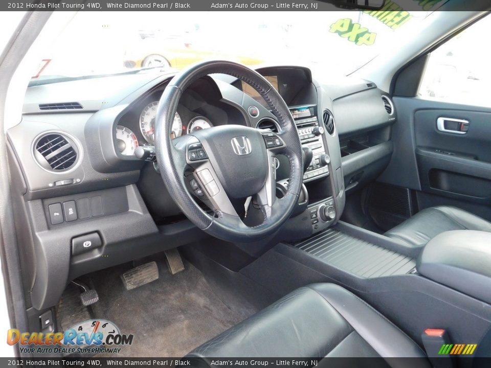 2012 Honda Pilot Touring 4WD White Diamond Pearl / Black Photo #11