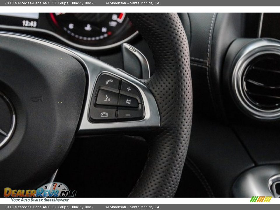 2018 Mercedes-Benz AMG GT Coupe Black / Black Photo #27
