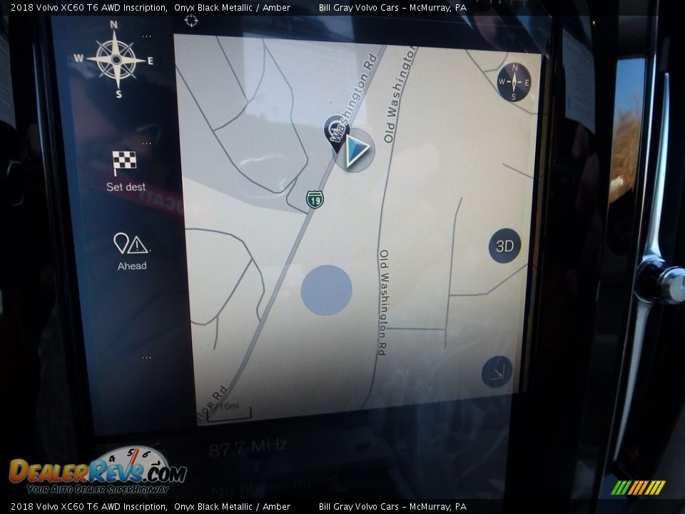 2018 Volvo XC60 T6 AWD Inscription Onyx Black Metallic / Amber Photo #13