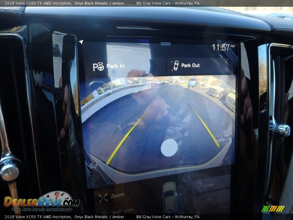 2018 Volvo XC60 T6 AWD Inscription Onyx Black Metallic / Amber Photo #15