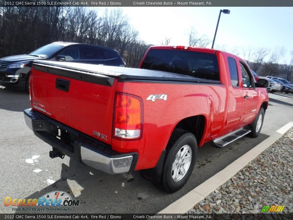 2012 GMC Sierra 1500 SLE Extended Cab 4x4 Fire Red / Ebony Photo #9