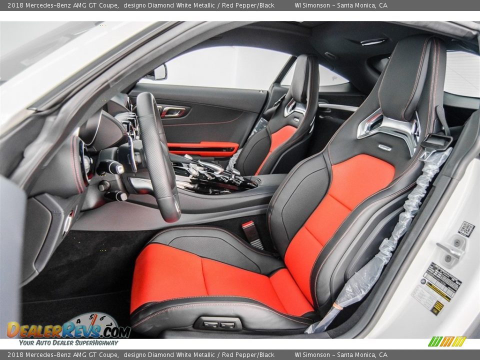 Red Pepper/Black Interior - 2018 Mercedes-Benz AMG GT Coupe Photo #23