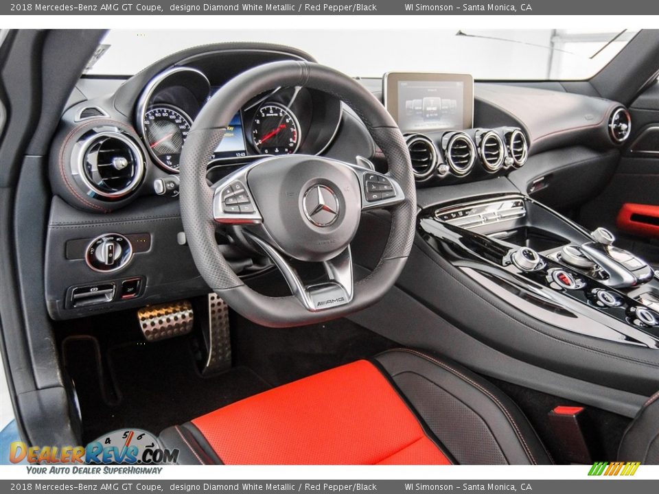 Red Pepper/Black Interior - 2018 Mercedes-Benz AMG GT Coupe Photo #32