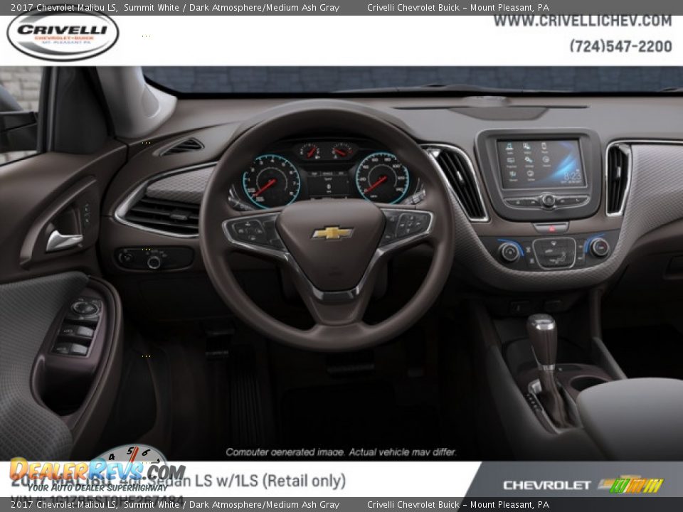 2017 Chevrolet Malibu LS Summit White / Dark Atmosphere/Medium Ash Gray Photo #5