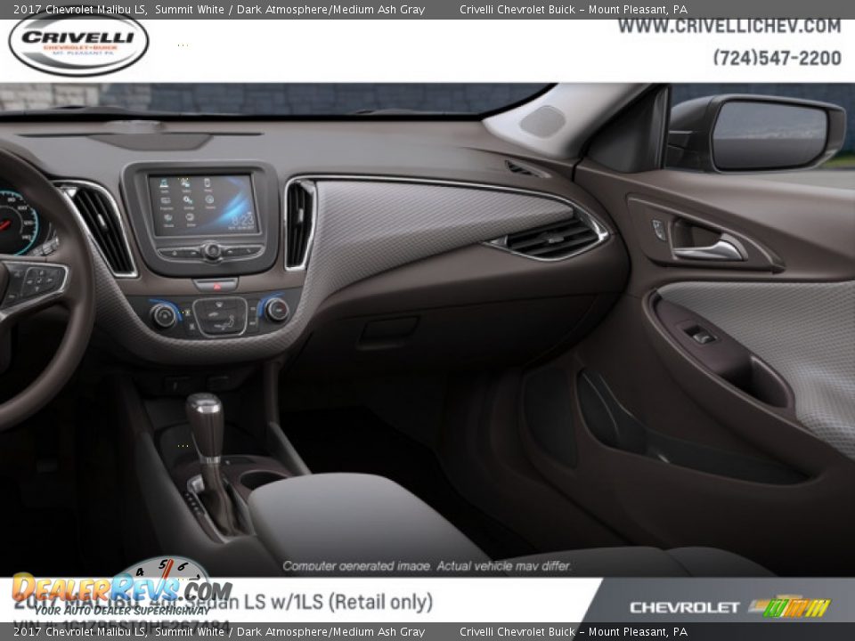 2017 Chevrolet Malibu LS Summit White / Dark Atmosphere/Medium Ash Gray Photo #6