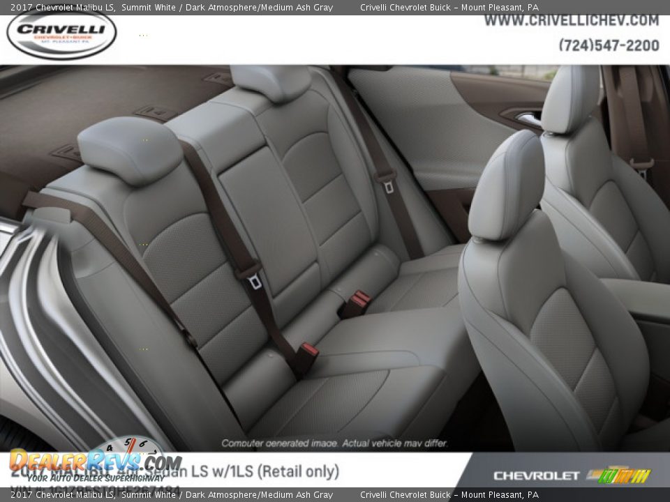 2017 Chevrolet Malibu LS Summit White / Dark Atmosphere/Medium Ash Gray Photo #7