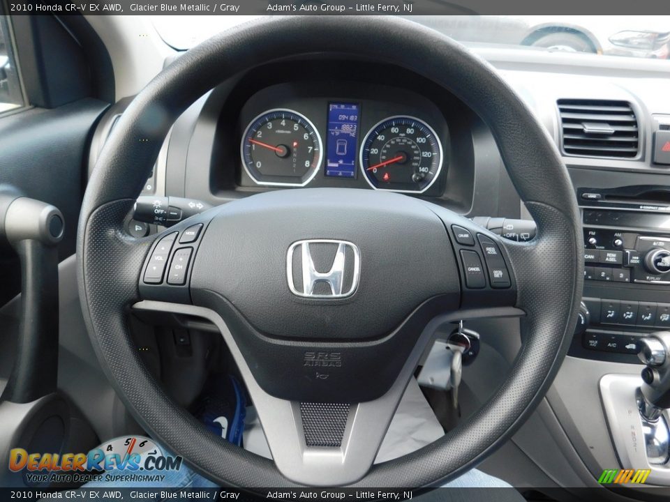 2010 Honda CR-V EX AWD Glacier Blue Metallic / Gray Photo #14