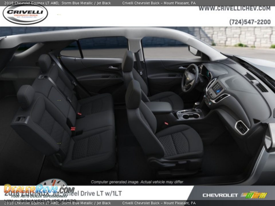 2018 Chevrolet Equinox LT AWD Storm Blue Metallic / Jet Black Photo #6