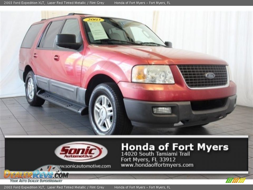 2003 Ford Expedition XLT Laser Red Tinted Metallic / Flint Grey Photo #1
