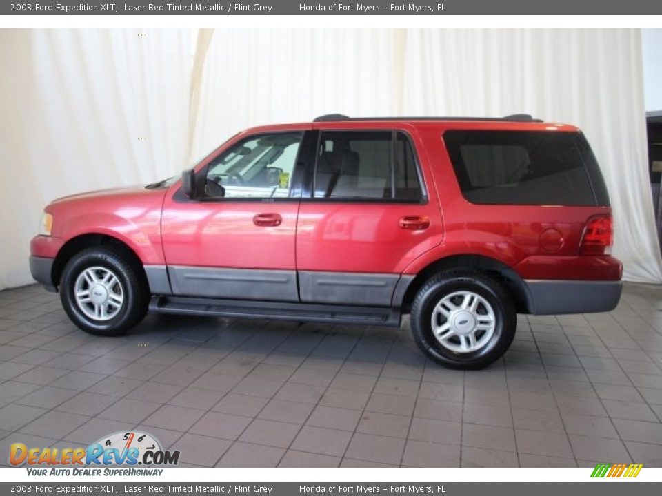 2003 Ford Expedition XLT Laser Red Tinted Metallic / Flint Grey Photo #5