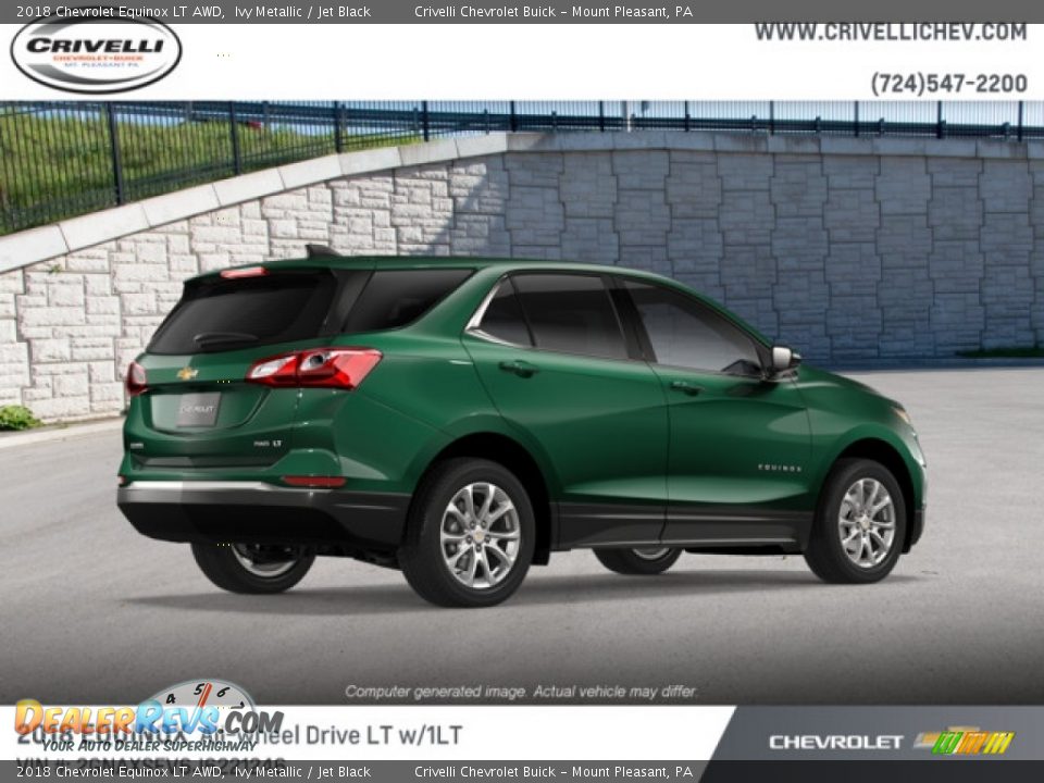 2018 Chevrolet Equinox LT AWD Ivy Metallic / Jet Black Photo #4