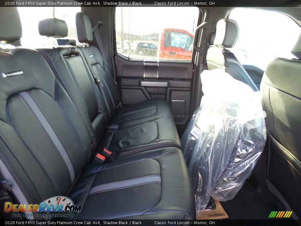 Rear Seat of 2018 Ford F450 Super Duty Platinum Crew Cab 4x4 Photo #7