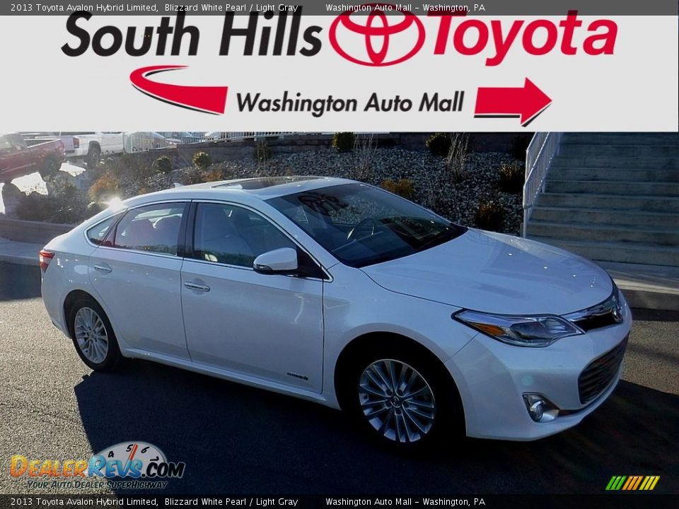 2013 Toyota Avalon Hybrid Limited Blizzard White Pearl / Light Gray Photo #1