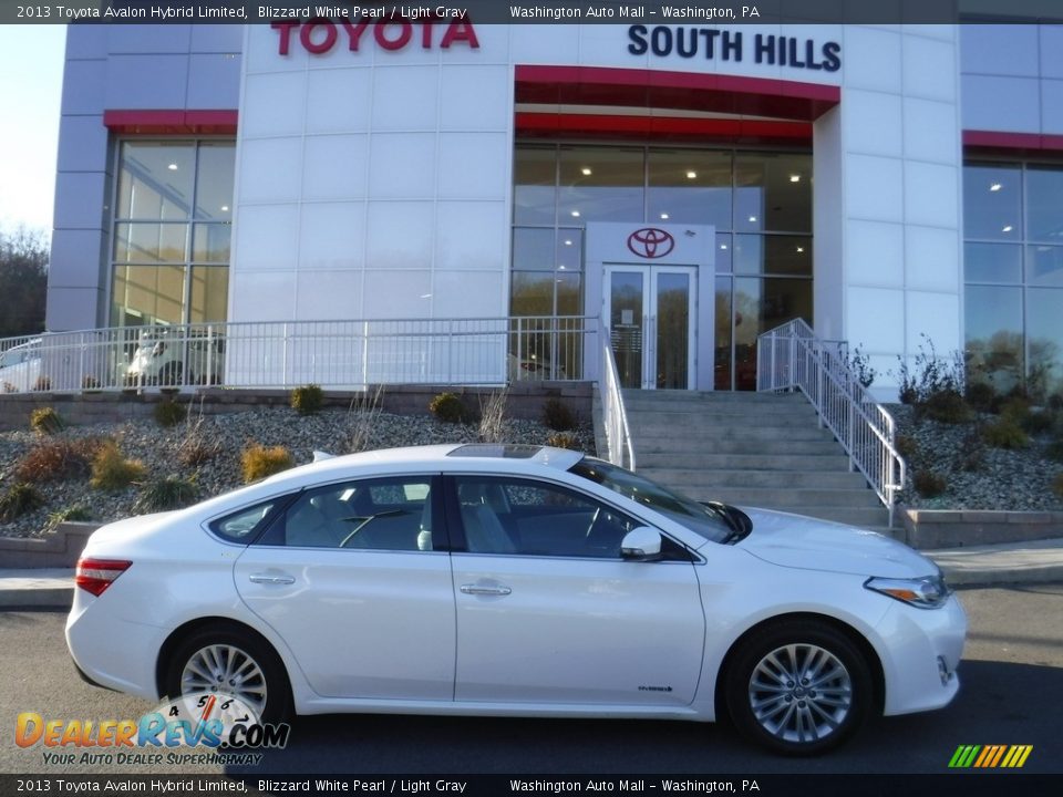 2013 Toyota Avalon Hybrid Limited Blizzard White Pearl / Light Gray Photo #2