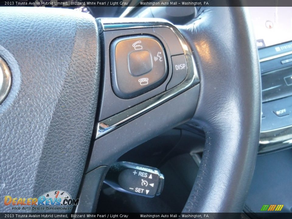 2013 Toyota Avalon Hybrid Limited Blizzard White Pearl / Light Gray Photo #23