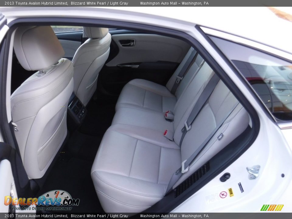 2013 Toyota Avalon Hybrid Limited Blizzard White Pearl / Light Gray Photo #27