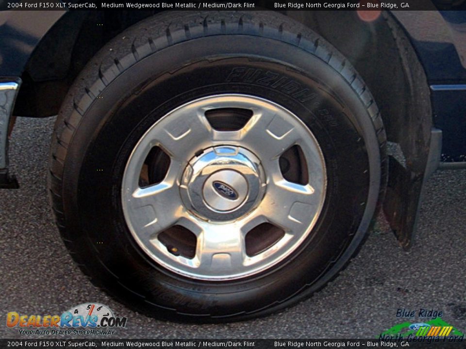 2004 Ford F150 XLT SuperCab Medium Wedgewood Blue Metallic / Medium/Dark Flint Photo #9