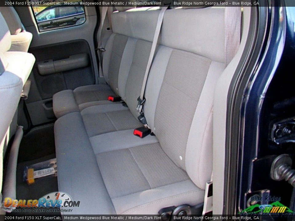 2004 Ford F150 XLT SuperCab Medium Wedgewood Blue Metallic / Medium/Dark Flint Photo #15