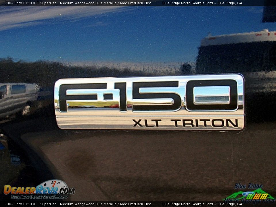 2004 Ford F150 XLT SuperCab Medium Wedgewood Blue Metallic / Medium/Dark Flint Photo #30