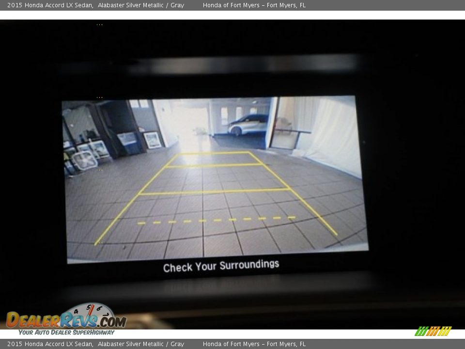 2015 Honda Accord LX Sedan Alabaster Silver Metallic / Gray Photo #19