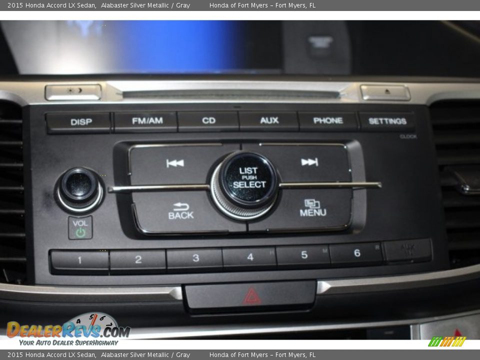 2015 Honda Accord LX Sedan Alabaster Silver Metallic / Gray Photo #20