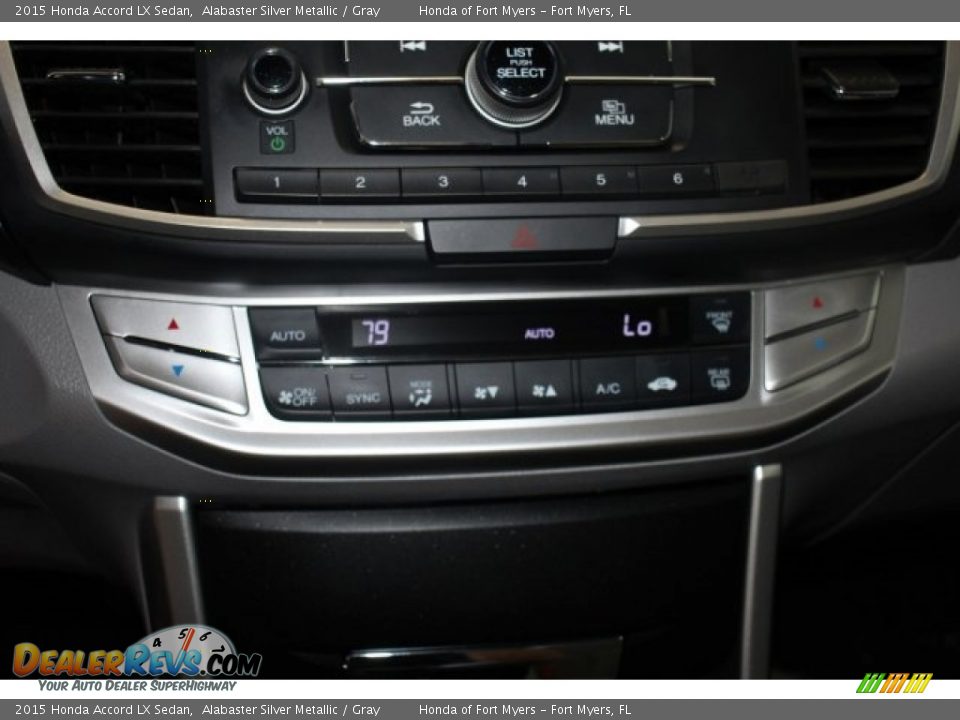 2015 Honda Accord LX Sedan Alabaster Silver Metallic / Gray Photo #21