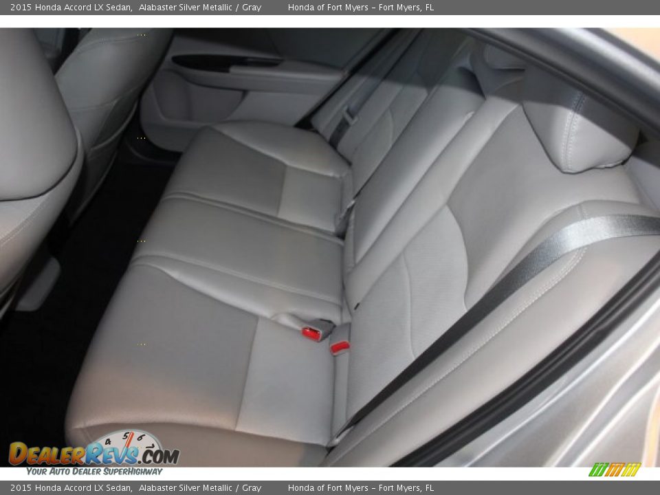 2015 Honda Accord LX Sedan Alabaster Silver Metallic / Gray Photo #24