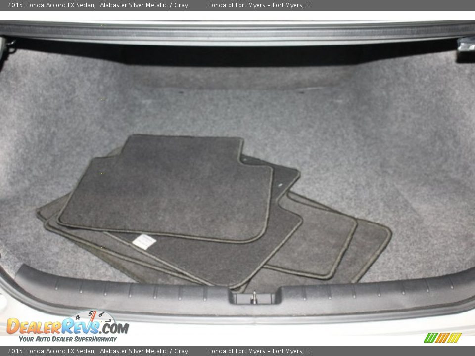 2015 Honda Accord LX Sedan Alabaster Silver Metallic / Gray Photo #25