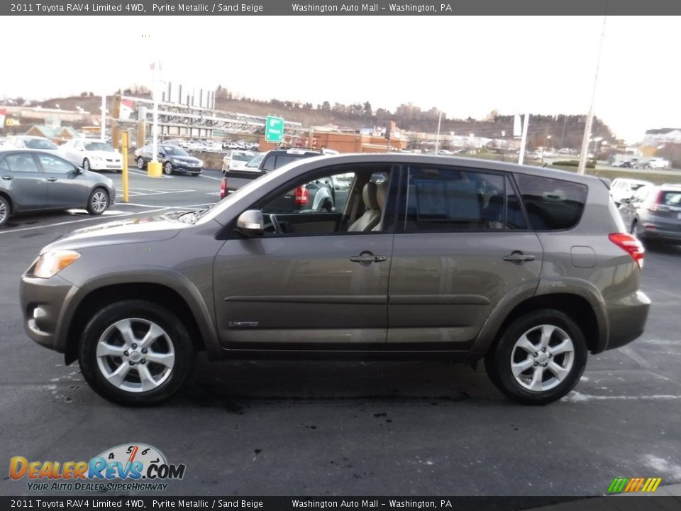 2011 Toyota RAV4 Limited 4WD Pyrite Metallic / Sand Beige Photo #8