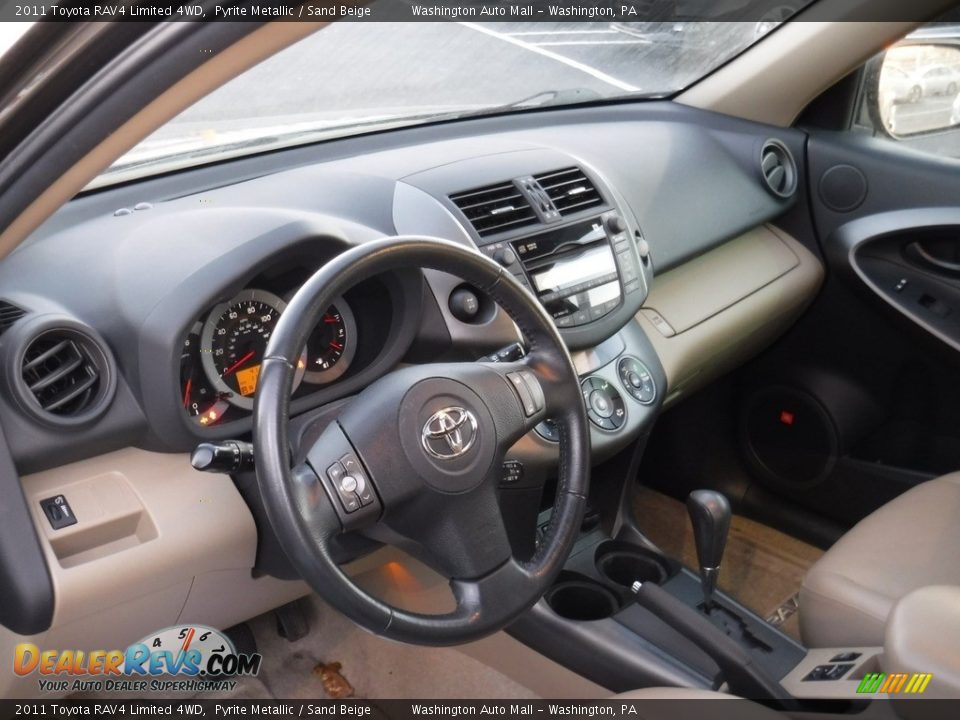 2011 Toyota RAV4 Limited 4WD Pyrite Metallic / Sand Beige Photo #15