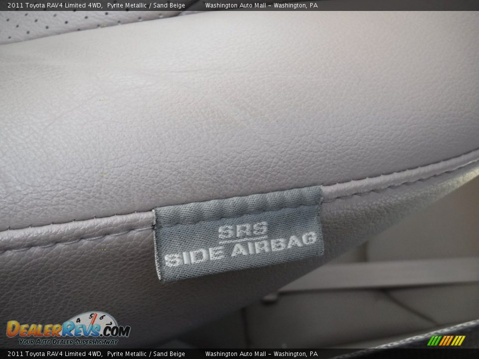 2011 Toyota RAV4 Limited 4WD Pyrite Metallic / Sand Beige Photo #18