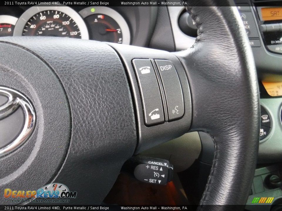 2011 Toyota RAV4 Limited 4WD Pyrite Metallic / Sand Beige Photo #24