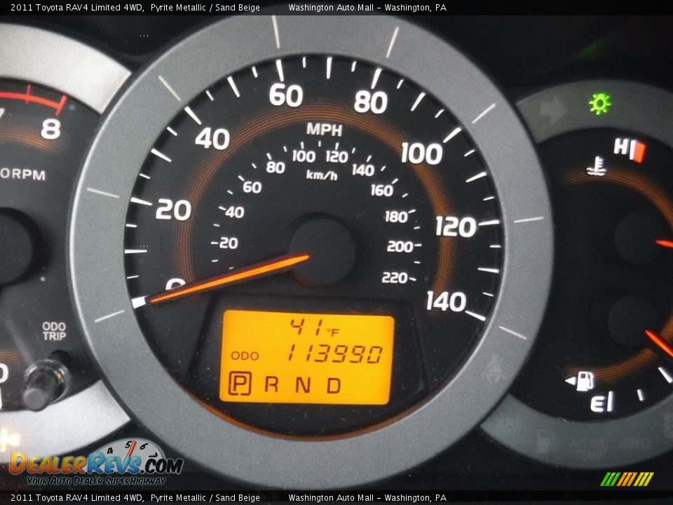 2011 Toyota RAV4 Limited 4WD Pyrite Metallic / Sand Beige Photo #33