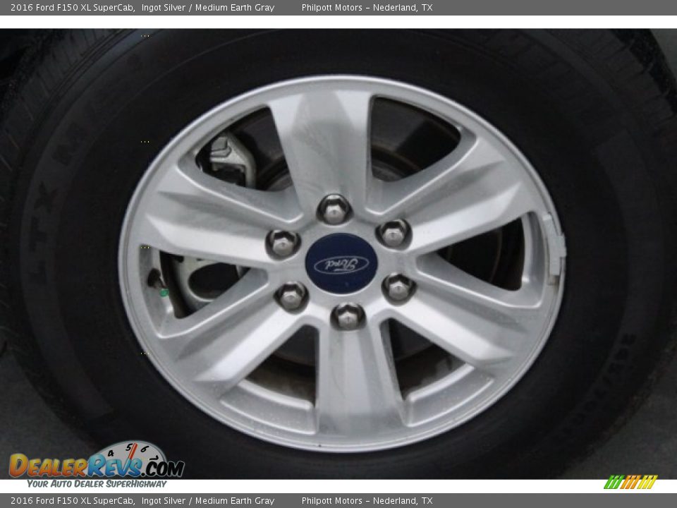 2016 Ford F150 XL SuperCab Ingot Silver / Medium Earth Gray Photo #14