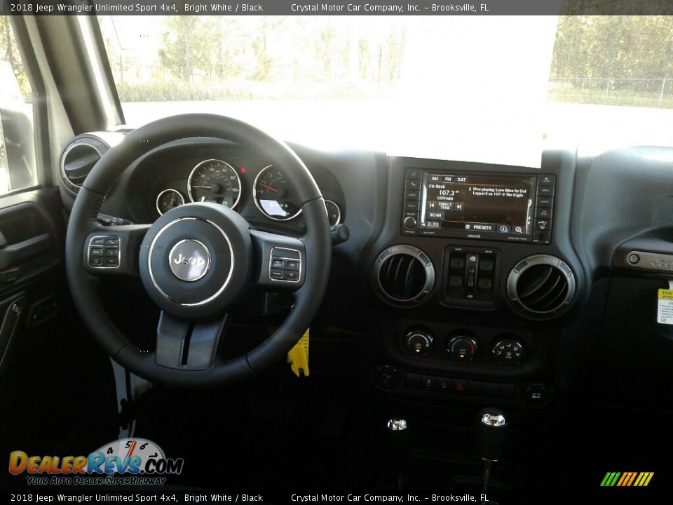 2018 Jeep Wrangler Unlimited Sport 4x4 Bright White / Black Photo #13