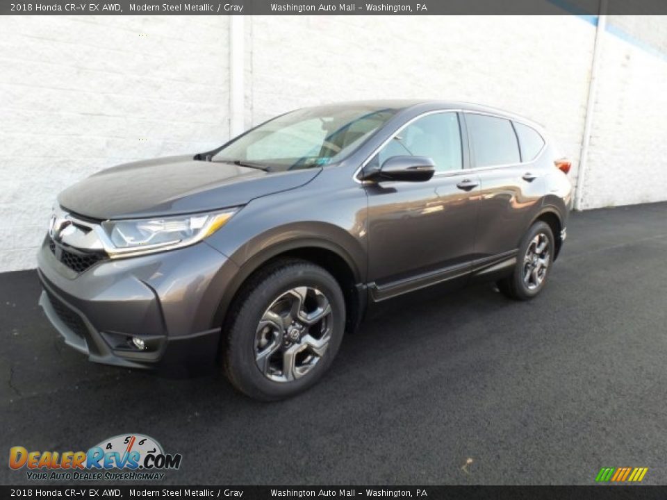2018 Honda CR-V EX AWD Modern Steel Metallic / Gray Photo #5