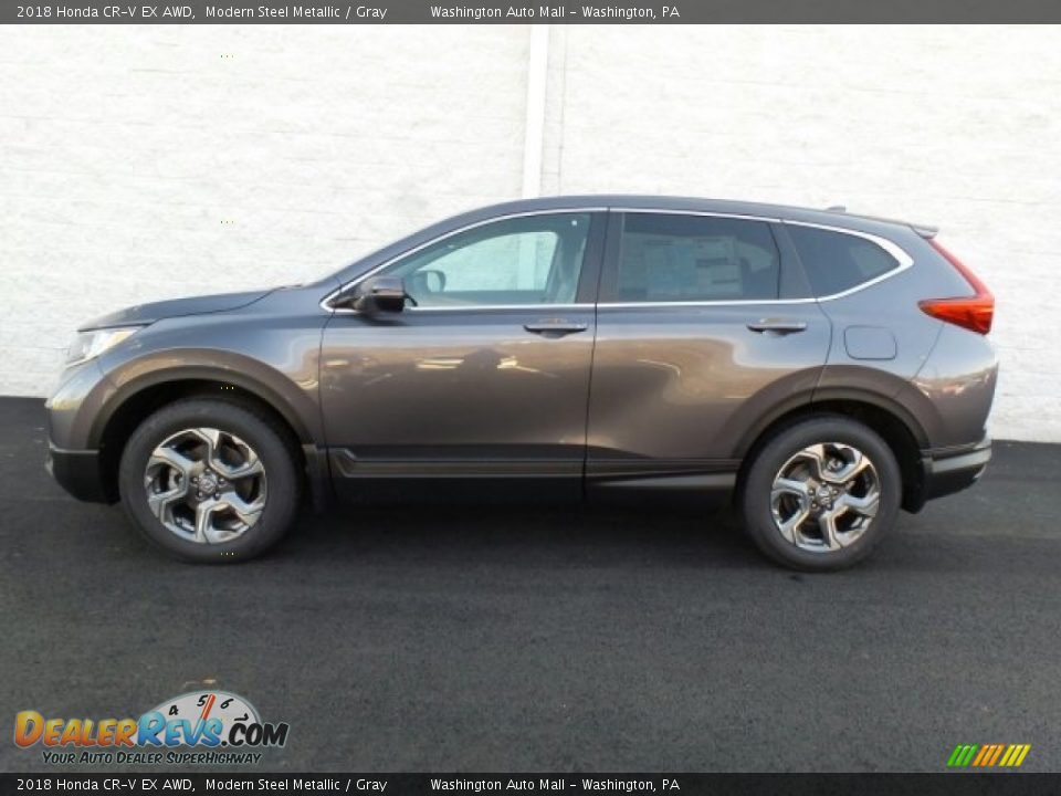2018 Honda CR-V EX AWD Modern Steel Metallic / Gray Photo #6
