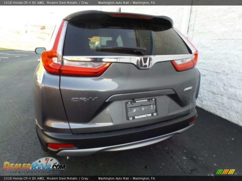 2018 Honda CR-V EX AWD Modern Steel Metallic / Gray Photo #7