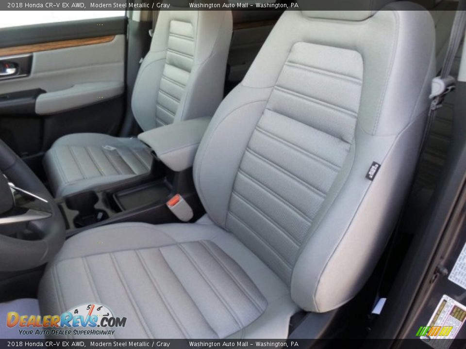 2018 Honda CR-V EX AWD Modern Steel Metallic / Gray Photo #9