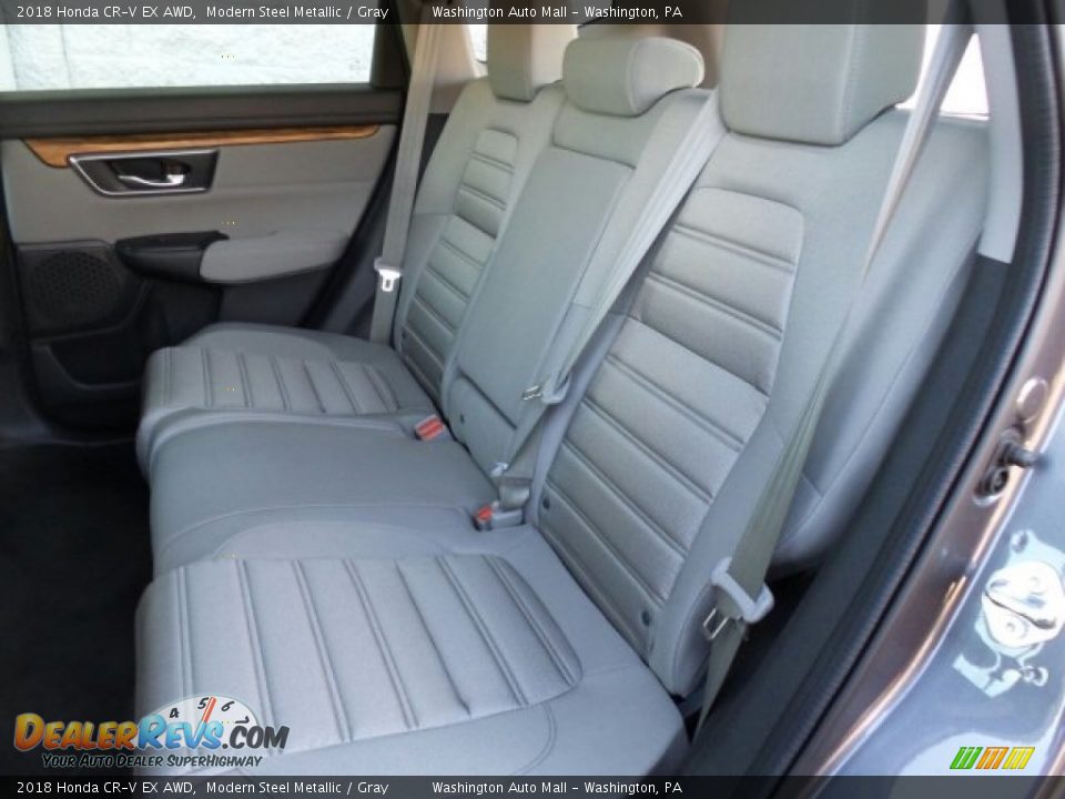 2018 Honda CR-V EX AWD Modern Steel Metallic / Gray Photo #10