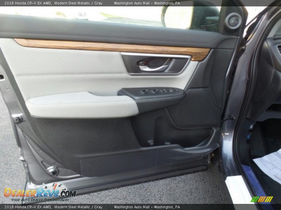 2018 Honda CR-V EX AWD Modern Steel Metallic / Gray Photo #12