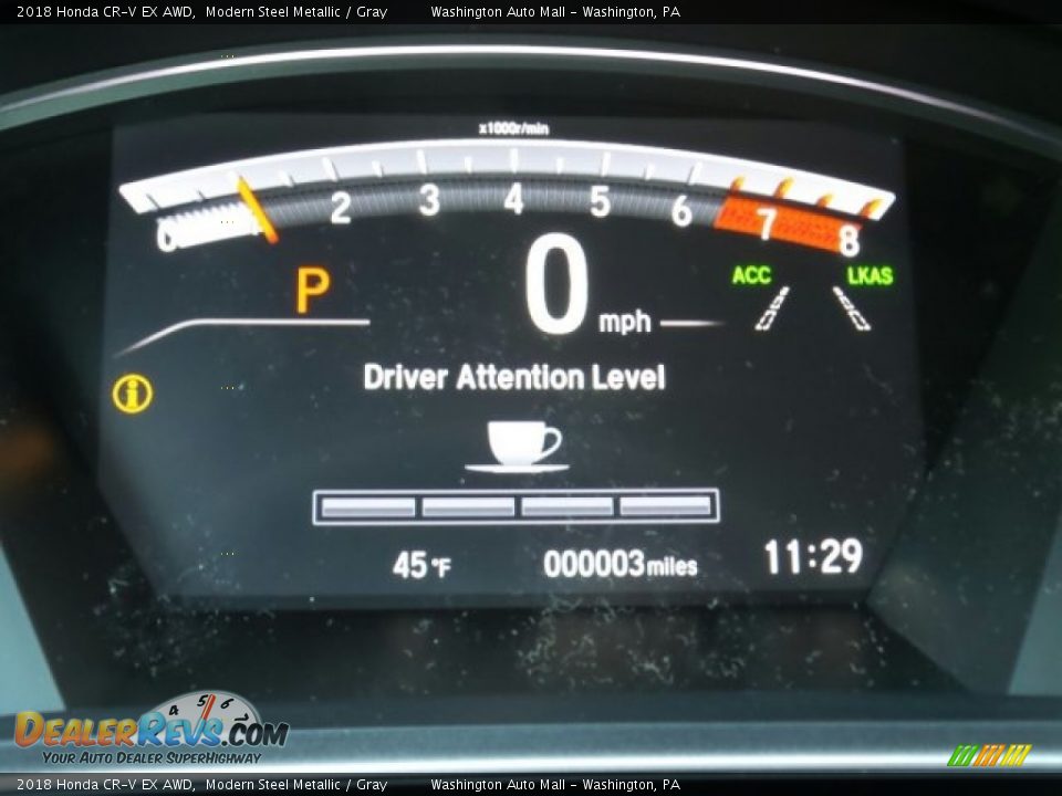 2018 Honda CR-V EX AWD Modern Steel Metallic / Gray Photo #14